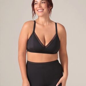 NEW Black Eversoft Microfibre Triangle Bralette, Set Of 2